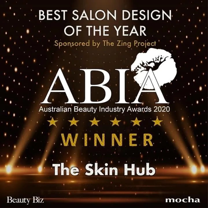 2020 ABIA Best Salon Design winner award for The Skin Hub.